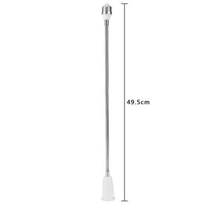 Namų biuras E27-E27 Reguliuojamas besisukantis lankstus pratęsiamas lempos pagrindo adapteris, keitiklis LED lemputės pailgėjimo laikiklio lizdas