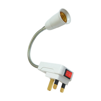 22cm 260V 13A E27 lemputės lempos laikiklis Lankstus prailginimo adapteris sieninis lizdas keitiklis JK kištukas apšvietimo priedai