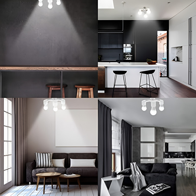 Augstas kvalitātes 2In1 3In1 E27 līdz E27 pagarinātas LED lampas spuldžu ligzda 220v 110v 85-265v sadalītāja adaptera turētājs fotostudijai