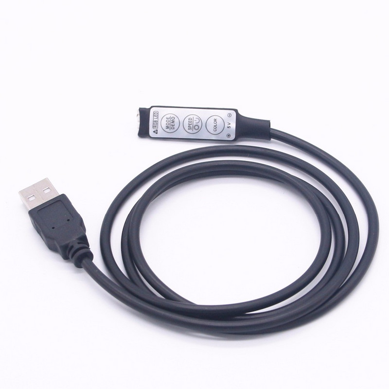 DC 5V USB LED RGB Controller Mini 3Keys Dimmer 24Key 44key IR Remoter 17Keys RF Wireless Remoter Control for USB RGB LED Strip