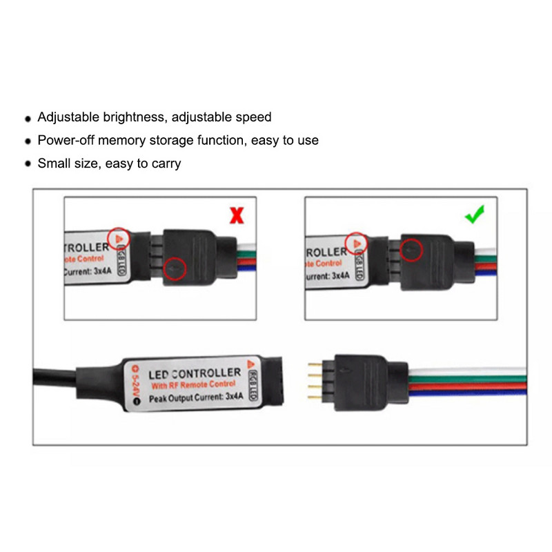 DC 5V USB LED RGB Controller Mini 3Keys Dimmer 24Key 44key IR Remoter 17Keys RF Wireless Remoter Control for USB RGB LED Strip