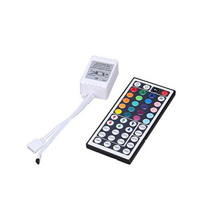 Bezdrôtový IR diaľkový ovládač DC12V s 44 tlačidlami pre 3528 5050 RGB LED pásové svetlo