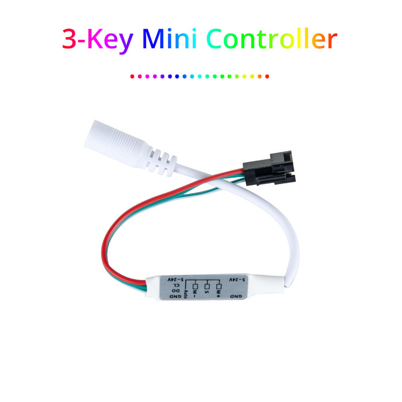 RF diaľkové ovládanie 14-klávesové 17-klávesové 21-klávesové mini 3-klávesové bezdrôtové diaľkové RGB ovládač USB DC 5V-24V pre LED pásy WS2812 WS2811 1903