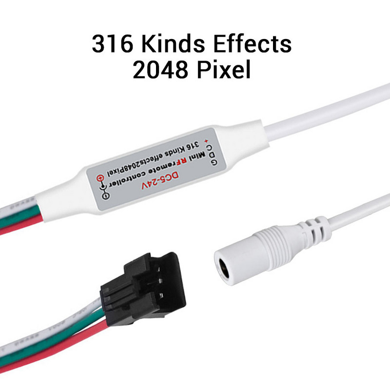 RF diaľkové ovládanie 14-klávesové 17-klávesové 21-klávesové mini 3-klávesové bezdrôtové diaľkové RGB ovládač USB DC 5V-24V pre LED pásy WS2812 WS2811 1903