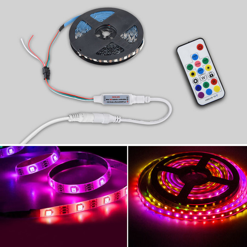 RF diaľkové ovládanie 14-klávesové 17-klávesové 21-klávesové mini 3-klávesové bezdrôtové diaľkové RGB ovládač USB DC 5V-24V pre LED pásy WS2812 WS2811 1903