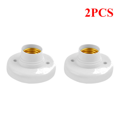 1-5 vnt. E27 lempos laikiklis sraigtinis dangtelis lizdas baltas lubinis apšvietimas Daugiafunkcinis lempos lemputės tvirtinimo pagrindo stovas lemputės laikiklis