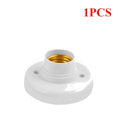 1-5 vnt. E27 lempos laikiklis sraigtinis dangtelis lizdas baltas lubinis apšvietimas Daugiafunkcinis lempos lemputės tvirtinimo pagrindo stovas lemputės laikiklis