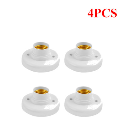 1-5 vnt. E27 lempos laikiklis sraigtinis dangtelis lizdas baltas lubinis apšvietimas Daugiafunkcinis lempos lemputės tvirtinimo pagrindo stovas lemputės laikiklis