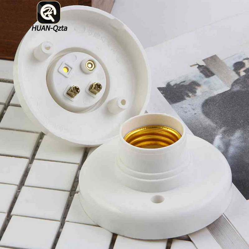 1-5 vnt. E27 lempos laikiklis sraigtinis dangtelis lizdas baltas lubinis apšvietimas Daugiafunkcinis lempos lemputės tvirtinimo pagrindo stovas lemputės laikiklis