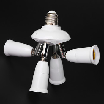 1бр. 85-285V E27 Лампа Сплитер Регулируема основа на лампата Държач на лампа Адаптер за LED крушка Разширен преобразувател