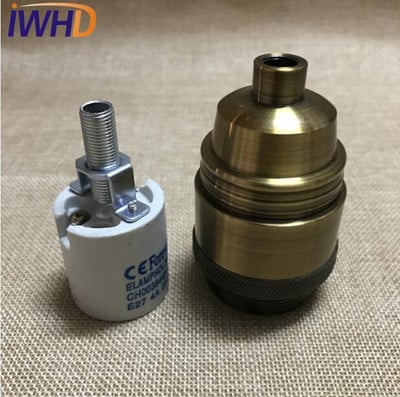 Suport lampă cu soclu E27 de epocă Stil mansardă Stil industrial E27 Edison Suport lampă bază pentru soclu cu suspendare