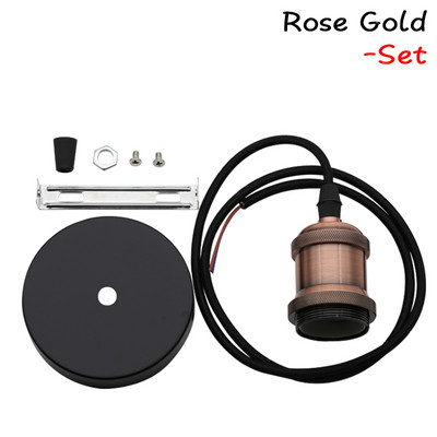 Suport pentru bec cu suspendare vintage E27 Soclu cu șurub bază 110V 220V Aluminiu Industrial Fitinguri retro Suport lampă pentru casă