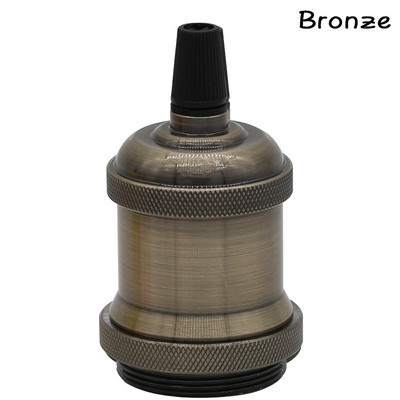 Suport pentru bec cu suspendare vintage E27 Soclu cu șurub bază 110V 220V Aluminiu Industrial Fitinguri retro Suport lampă pentru casă