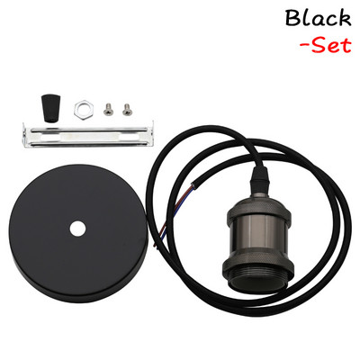 Suport pentru bec cu suspendare vintage E27 Soclu cu șurub bază 110V 220V Aluminiu Industrial Fitinguri retro Suport lampă pentru casă