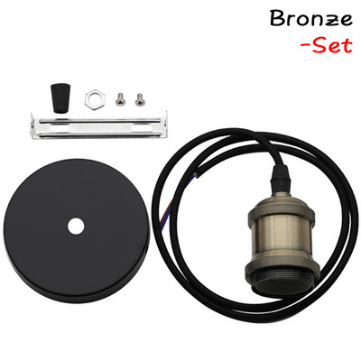 Suport pentru bec cu suspendare vintage E27 Soclu cu șurub bază 110V 220V Aluminiu Industrial Fitinguri retro Suport lampă pentru casă