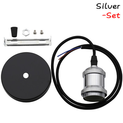 Suport pentru bec cu suspendare vintage E27 Soclu cu șurub bază 110V 220V Aluminiu Industrial Fitinguri retro Suport lampă pentru casă