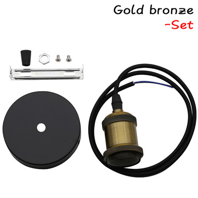 Suport pentru bec cu suspendare vintage E27 Soclu cu șurub bază 110V 220V Aluminiu Industrial Fitinguri retro Suport lampă pentru casă