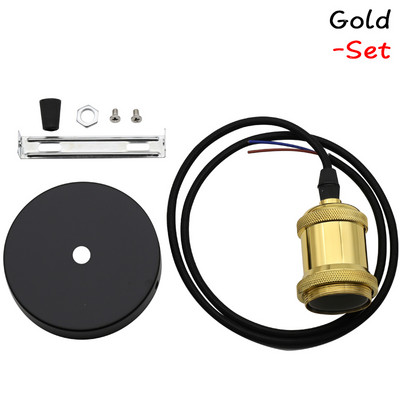 Suport pentru bec cu suspendare vintage E27 Soclu cu șurub bază 110V 220V Aluminiu Industrial Fitinguri retro Suport lampă pentru casă