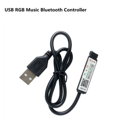 RGB LED-ribakontroller 5050 3528 RGB LED-riba Bluetoothi muusikakontrolleri jaoks koos 23-klahvilise 40-klahvilise IR-kaugjuhtimispuldi nutika rakenduse kontrolleriga