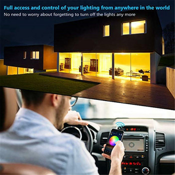 2X безжичен Bluetooth LED димер Дистанционно управление DC5-24V Phone APP Connection Control за RGB светлинна лента Превключвател за таймер