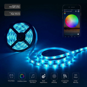 2X ασύρματο Bluetooth LED Dimmer Τηλεχειριστήριο DC5-24V Phone APP Έλεγχος σύνδεσης για διακόπτη χρονοδιακόπτη φωτεινής ταινίας RGB