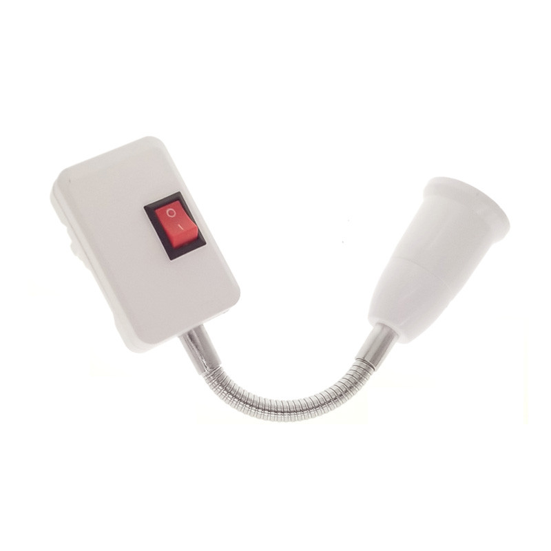 E27 Ευέλικτης επέκτασης μετατροπέας LED Λάμπα φωτός Προέκταση προσαρμογέα Υποδοχή επιτοίχιας υποδοχή Λαμπτήρα βάσης Βιδωτή υποδοχή πρίζα ΕΕ