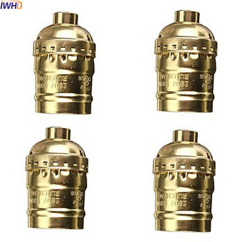 IWHD Diy Portalampada Vintage E27 Socket Lamp Base Industrial Lampholder Edison E27 Lampholder