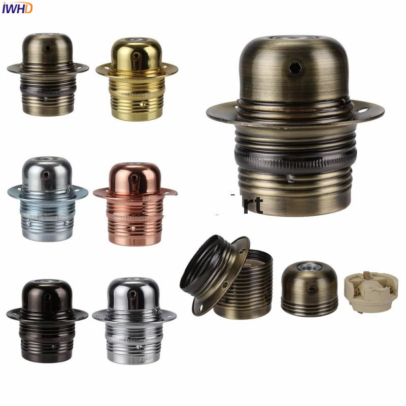 IWHD DIY Αλουμίνιο Homekit Λάμπα Στήριγμα E27 Βάση Υποδοχής 110-220V Retro Vintage Εφαρμογή E27 Βάση Λαμπτήρα Βάση Λαμπτήρα Λαμπτήρα CE UL