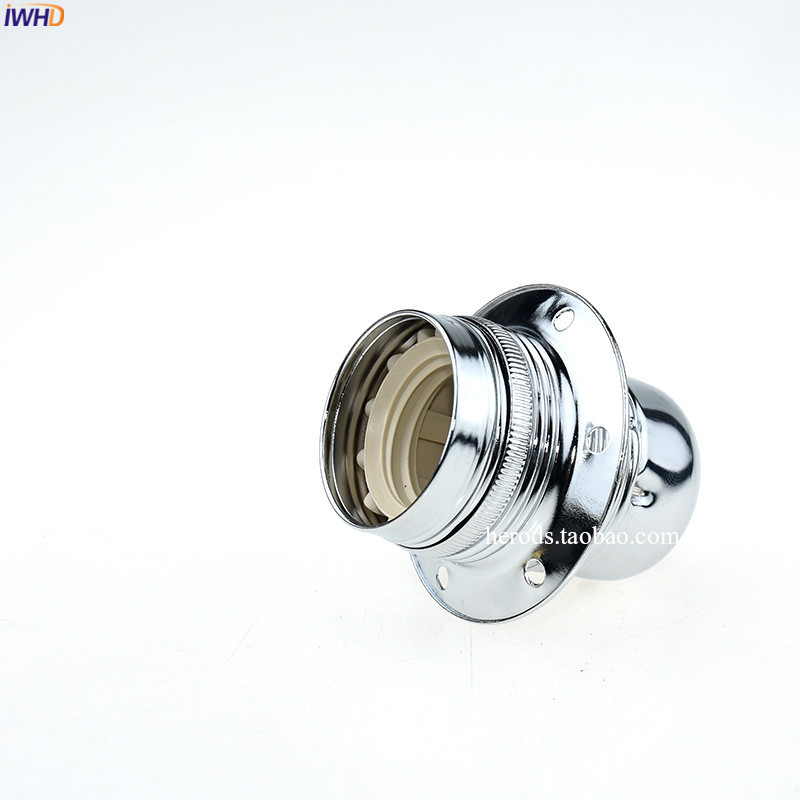 IWHD DIY Αλουμίνιο Homekit Λάμπα Στήριγμα E27 Βάση Υποδοχής 110-220V Retro Vintage Εφαρμογή E27 Βάση Λαμπτήρα Βάση Λαμπτήρα Λαμπτήρα CE UL