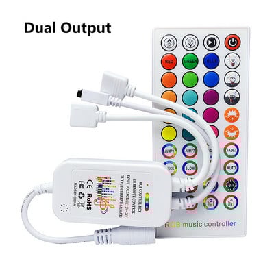 40 klahvi Muusika Häälsensor Kontroller Heli IR Kaugjuhtimispult Praktiline Kodupidu RGB 3528 5050 LED ribavalgus RGB kontrollerid