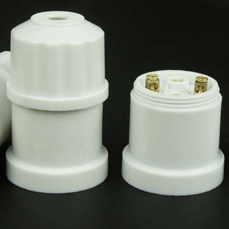 Lizdas E27 250V 6A lempos pagrindai, naudojami visame pasaulyje besisukantys pakabinami šviesa sustorinti ABS korpuso LED dangteliai elektros lemputėms vario dangtelio jungtis