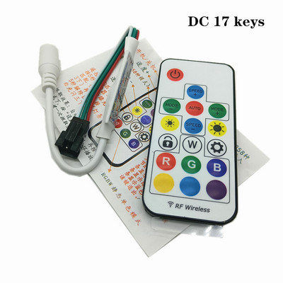 LED WS2811 WS2812B SK6812 Symphony Light Strip USB kontrolieris 14 taustiņi 5V RF bezvadu tālvadības pults Regulējams spilgtums
