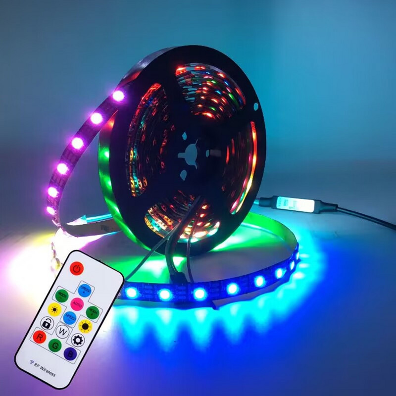 LED WS2811 WS2812B SK6812 Symphony Light Strip USB kontrolieris 14 taustiņi 5V RF bezvadu tālvadības pults Regulējams spilgtums