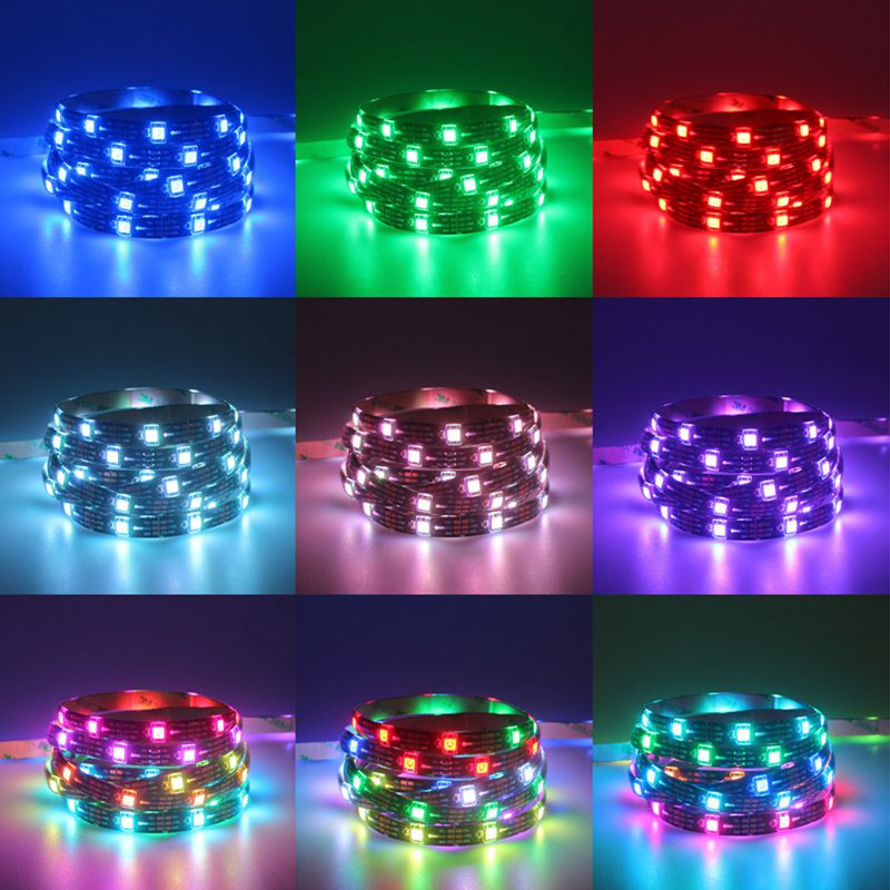 LED WS2811 WS2812B SK6812 Symphony Light Strip USB kontrolieris 14 taustiņi 5V RF bezvadu tālvadības pults Regulējams spilgtums