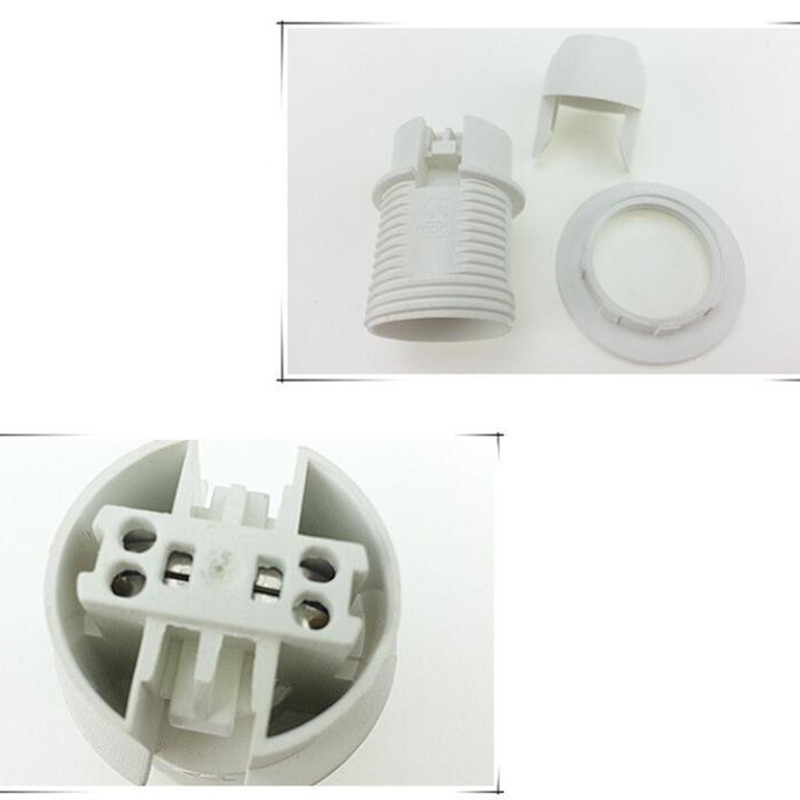 Mini șurub E14 M10 Bec Suport bază lampă Soclu cu pandantiv Abajur Guler 220V 110V Negru/Alb