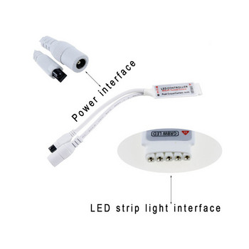 LED лента IR 40 ключ rgbw дистанционно управление 4 канала 5 пина led контролер лента светлина rf led безжичен димер