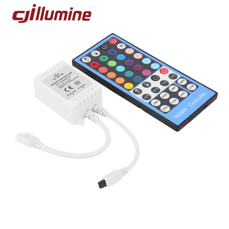Λωρίδα LED IR 40 κλειδί rgbw τηλεχειριστήριο 4 καναλιών 5 ακίδων led ελεγκτής λωρίδα φως rf led ασύρματο dimmer
