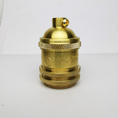 Vara lampas turētājs ar uzrakstu Poga vai ķēdes slēdzis un vītņots skrūves abažūra gredzena uzstādītājs DIY apgaismojuma pamatne