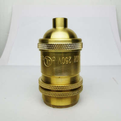 Vara lampas turētājs ar uzrakstu Poga vai ķēdes slēdzis un vītņots skrūves abažūra gredzena uzstādītājs DIY apgaismojuma pamatne