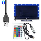 Mini USB 5V Bluetooth Led RGB Controller Dynamic Modes for TV Led Tape 24 Key IR Remote Dimmer Switch For 5050 3528 Led Strip