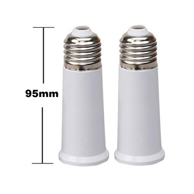 Προέκταση 95mm E27 σε E27 Λαμπτήρας Βάσης Υποδοχής Μετατροπέας προσαρμογέα