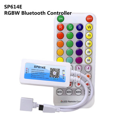 DC5-24V RGB RGBW Controler Muzică BT Smart APP Controler cu telecomandă IR cu 38 de taste sau control Bluetooth pentru bandă de lumină SMD COB LED