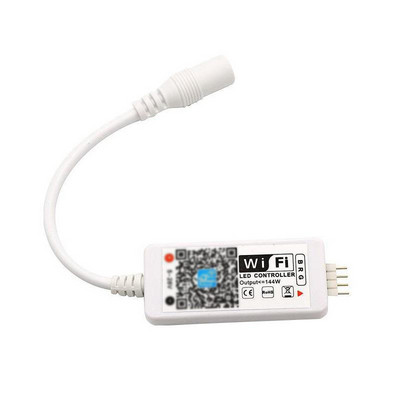 Controller WiFi RGB RGBW DC12V-24V pentru panou LED Funcție de sincronizare a luminii 16 milioane de culori Control smartphone
