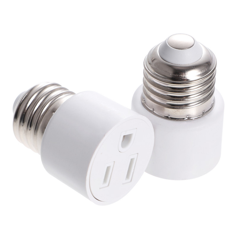 2 vnt. lemputės lizdo lizdo adapteris E26 lemputės skirstytuvo išvesties kištuko skirstytuvas