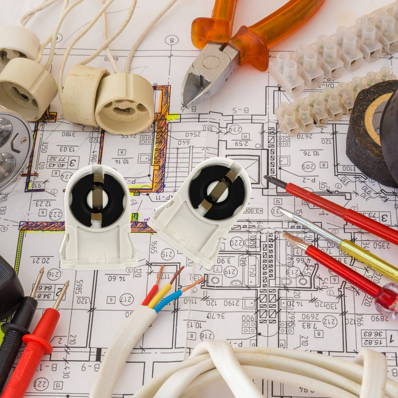 20 vnt. be šuntavimo lempos laikiklio, antkapio lempos laikiklio LED lizdo pakeitimas namų biuro šviesai baltas