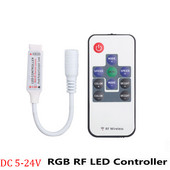 DC 5V-12V-24V RGB Mini RF Wireless SMD 5050 LED Controller Remote Driver Dimmer Strip Light 3014 2835 5630 For 3528 Home Decor