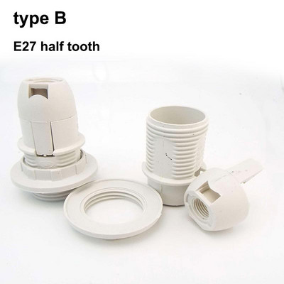 Balta juoda 220V 110V 2A varžtas E14 E27 M10 lizdo lemputės laikiklis "pasidaryk pats" Led šviesos lempos pagrindo dangtelis Maitinimo elektrinio gaubto keitiklis