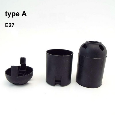 Balta juoda 220V 110V 2A varžtas E14 E27 M10 lizdo lemputės laikiklis "pasidaryk pats" Led šviesos lempos pagrindo dangtelis Maitinimo elektrinio gaubto keitiklis