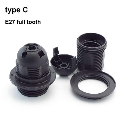 Balta juoda 220V 110V 2A varžtas E14 E27 M10 lizdo lemputės laikiklis "pasidaryk pats" Led šviesos lempos pagrindo dangtelis Maitinimo elektrinio gaubto keitiklis