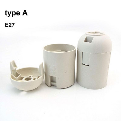 Balta juoda 220V 110V 2A varžtas E14 E27 M10 lizdo lemputės laikiklis "pasidaryk pats" Led šviesos lempos pagrindo dangtelis Maitinimo elektrinio gaubto keitiklis